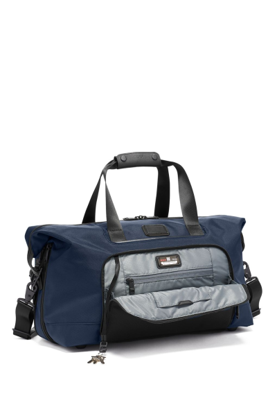 Alpha Double Expansion Travel Satchel Navy