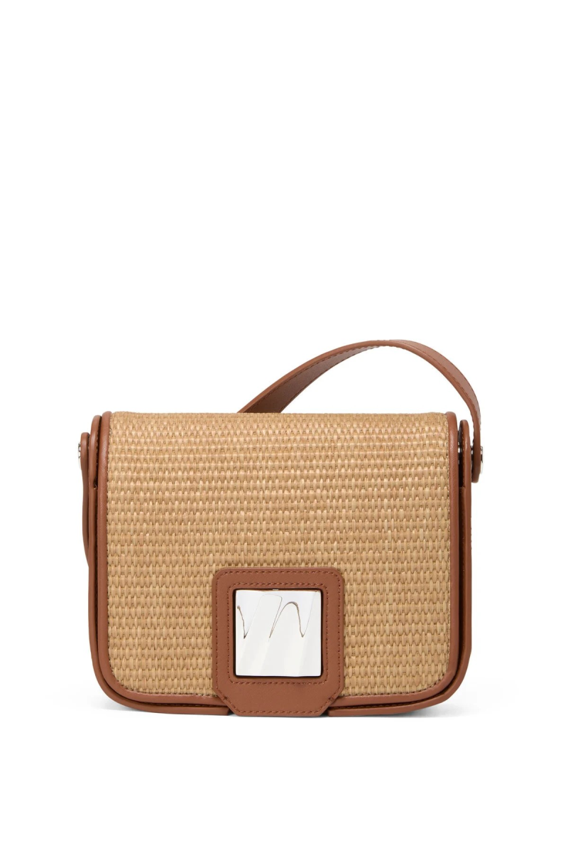 Olas Woven Small Shoulder Bag