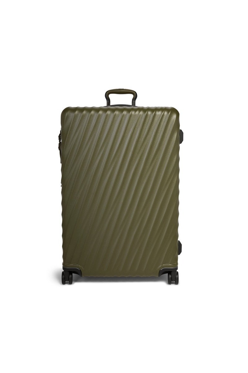 Extended Trip Expandable Checked Luggage 76 cm | Olive Texture